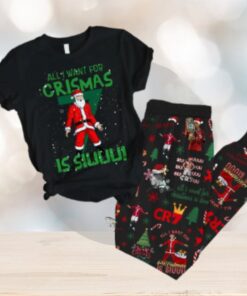 Cristiano Ronaldo All I Want For Crismas Is Siuuu Pajamas Set