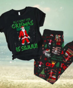 Cristiano Ronaldo All I Want For Crismas Is Siuuu Pajamas Set