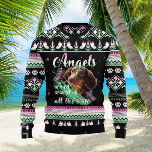 Dachshund Angel Ugly Christmas Sweater