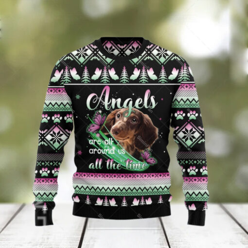 Dachshund Angel Ugly Christmas Sweater