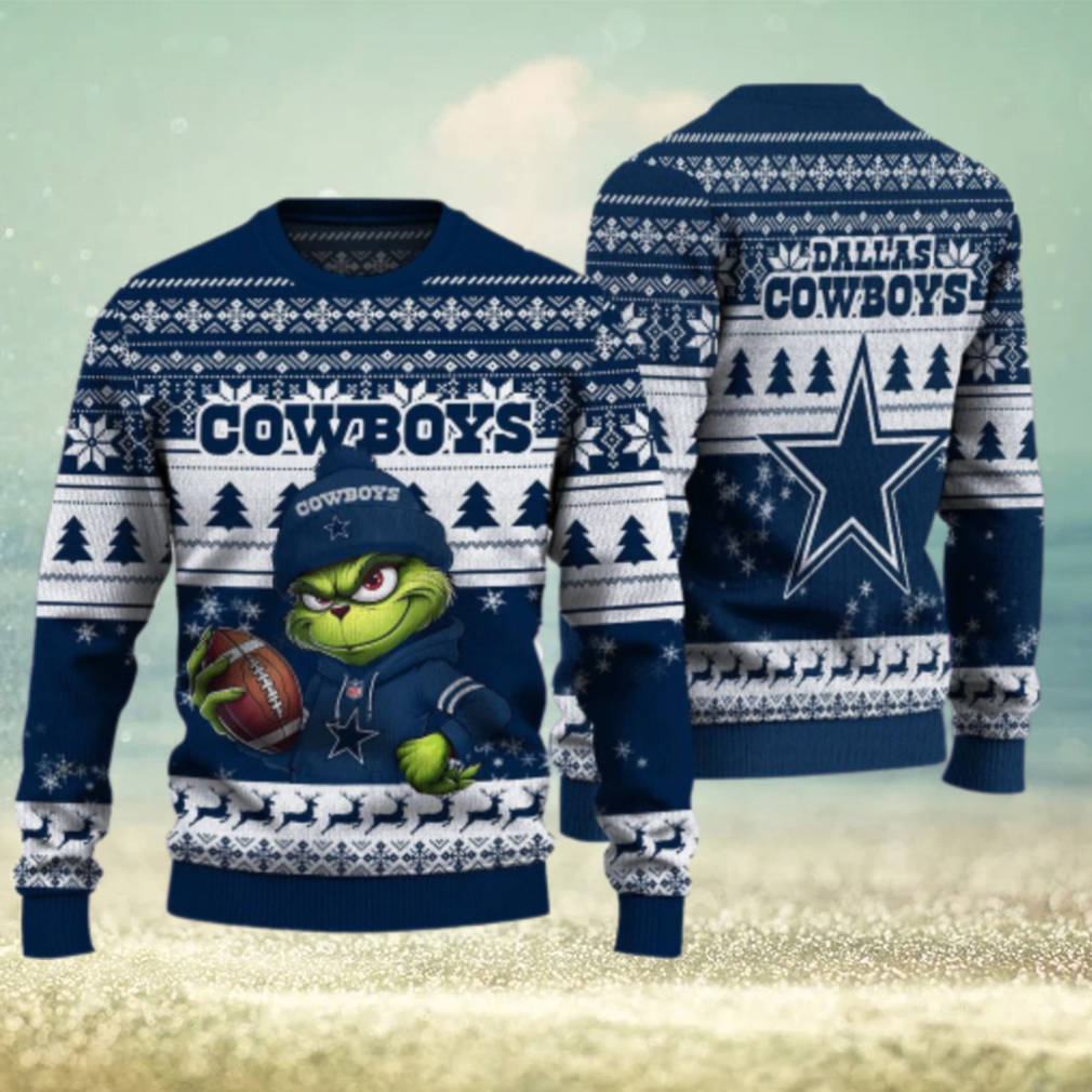 Dallas Cowboys The Grinch Ugly Christmas Sweater NFL Xmas Gift Dallas Cowboys The Grinch Ugly Christmas Sweater NFL Xmas Gift