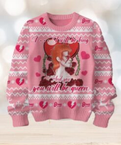 David Bowie I Will Be King And You Will Be Queen Valentine Chirstmas Gifts 2024 Xmas For Family And Friends Ugly Sweater