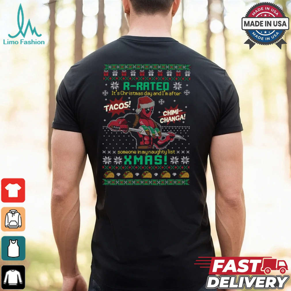 Deadpool R Rated Christmas Shirt Deadpool R Rated Christmas Shirt