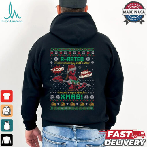 Deadpool R Rated Christmas Shirt