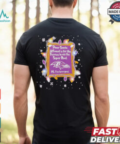 Dear Santa Baltimore Ravens Christmas Lights shirt