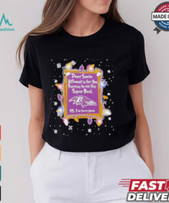 Dear Santa Baltimore Ravens Christmas Lights shirt