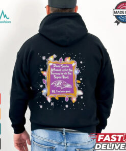 Dear Santa Baltimore Ravens Christmas Lights shirt