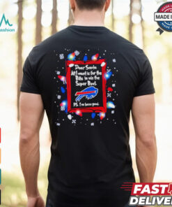 Dear Santa Buffalo Bills Christmas Lights shirt