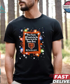 Dear Santa Chicago Bears Christmas Lights shirt