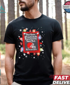 Dear Santa Cleveland Browns Christmas Lights shirt