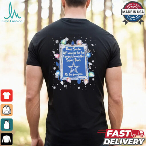 Dear Santa Dallas Cowboys Christmas Lights shirt