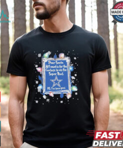 Dear Santa Dallas Cowboys Christmas Lights shirt