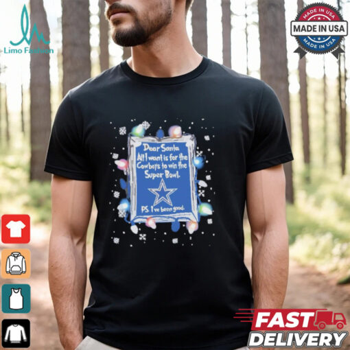 Dear Santa Dallas Cowboys Christmas Lights shirt