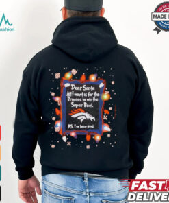 Dear Santa Denver Broncos Christmas Lights shirt