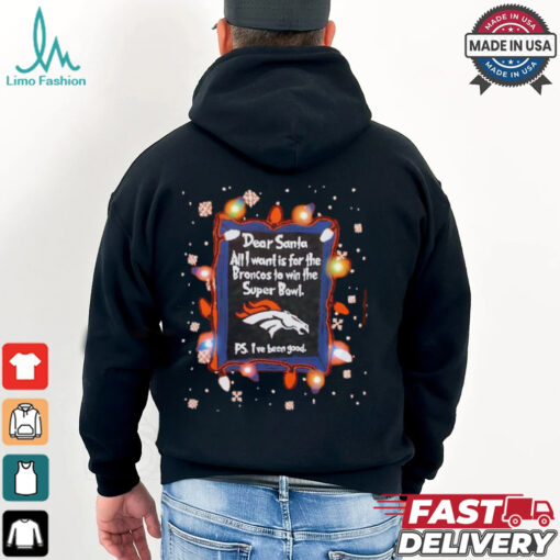 Dear Santa Denver Broncos Christmas Lights shirt