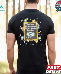 Dear Santa Green Bay Packers Christmas Lights shirt