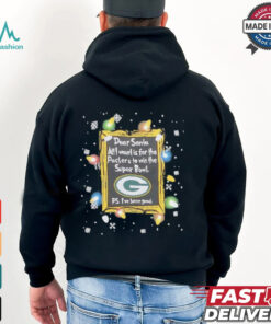 Dear Santa Green Bay Packers Christmas Lights shirt