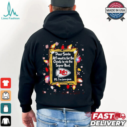 Dear Santa Kansas City Chiefs Christmas Lights shirt