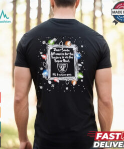 Dear Santa Las Vegas Raiders Christmas Lights shirt