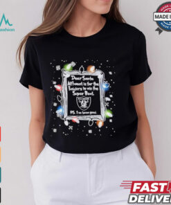 Dear Santa Las Vegas Raiders Christmas Lights shirt