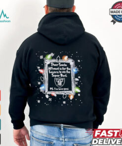 Dear Santa Las Vegas Raiders Christmas Lights shirt
