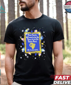 Dear Santa Los Angeles Rams Christmas Lights shirt