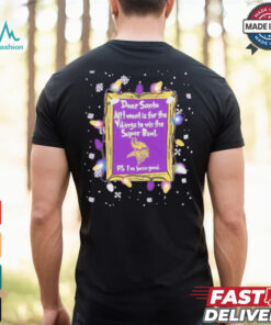 Dear Santa Minnesota Vikings Christmas Lights shirt