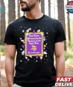 Dear Santa Minnesota Vikings Christmas Lights shirt