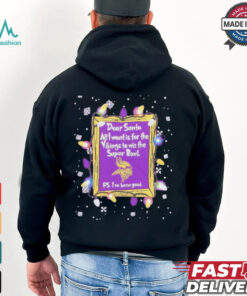 Dear Santa Minnesota Vikings Christmas Lights shirt