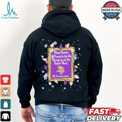 Dear Santa Minnesota Vikings Christmas Lights shirt
