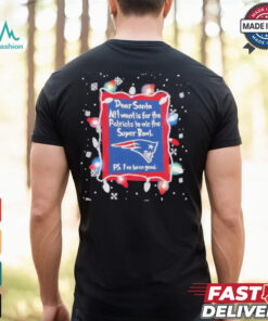 Dear Santa New England Patriots Christmas Lights shirt