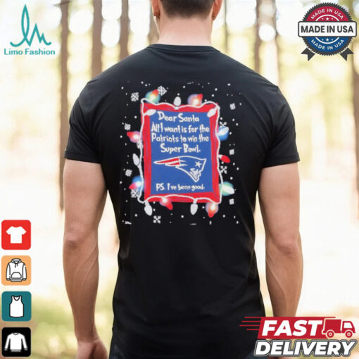 Dear Santa New England Patriots Christmas Lights shirt