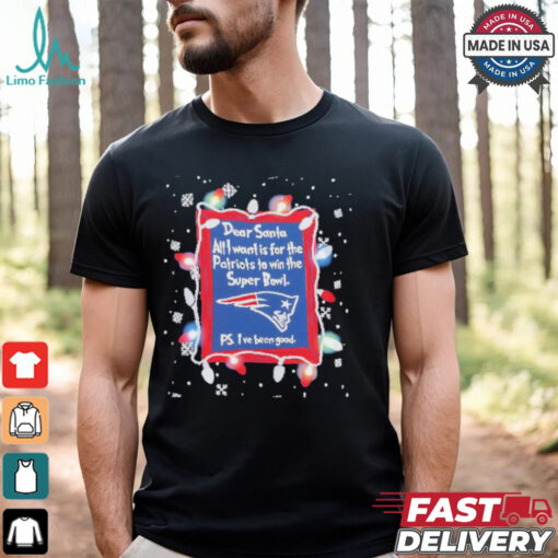Dear Santa New England Patriots Christmas Lights shirt