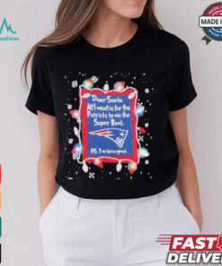 Dear Santa New England Patriots Christmas Lights shirt