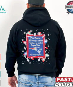 Dear Santa New England Patriots Christmas Lights shirt
