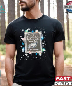 Dear Santa Philadelphia Eagles Christmas Lights shirt