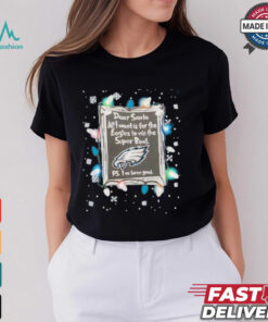 Dear Santa Philadelphia Eagles Christmas Lights shirt