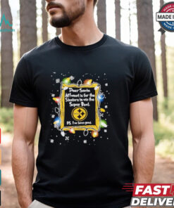 Dear Santa Pittsburgh Steelers Christmas Lights shirt
