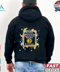 Dear Santa Pittsburgh Steelers Christmas Lights shirt