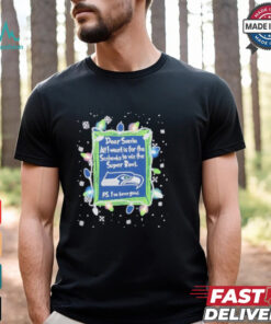 Dear Santa Seattle Seahawks Christmas Lights shirt
