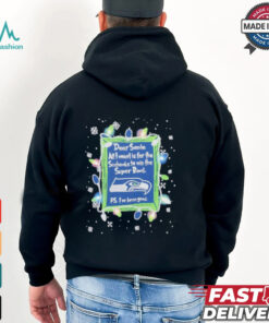 Dear Santa Seattle Seahawks Christmas Lights shirt