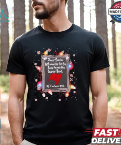 Dear Santa Tampa Bay Buccaneers Christmas Lights shirt