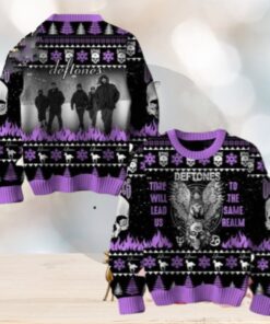 Deftones Time Will Lead US To The Same Realm Chirstmas Gifts 2024 Xmas For Family And Friends Ugly Sweater