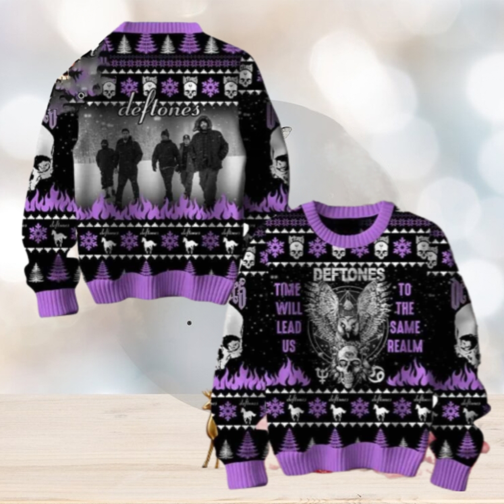 Deftones Time Will Lead US To The Same Realm Chirstmas Gifts 2024 Xmas For Family And Friends Ugly Sweater Deftones Time Will Lead US To The Same Realm Chirstmas Gifts 2024 Xmas For Family And Friends Ugly Sweater