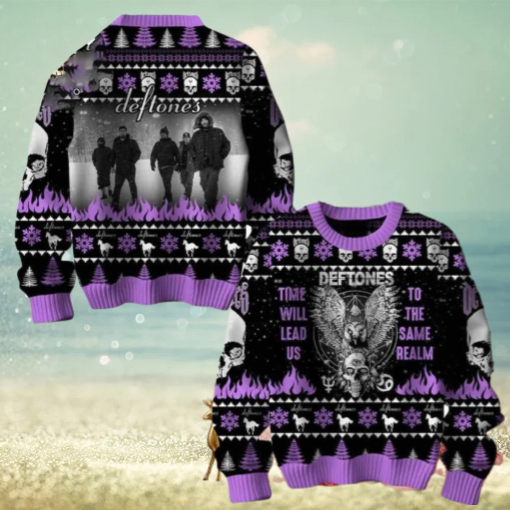 Deftones Time Will Lead US To The Same Realm Chirstmas Gifts 2024 Xmas For Family And Friends Ugly Sweater Deftones Time Will Lead US To The Same Realm Chirstmas Gifts 2024 Xmas For Family And Friends Ugly Sweater