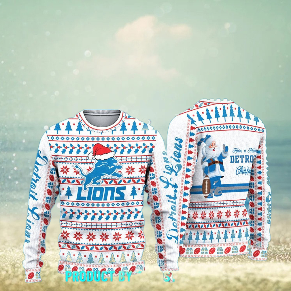 Detroit Lions NFL Merry Christmas 2024 Ugly Sweater Detroit Lions NFL Merry Christmas 2024 Ugly Sweater
