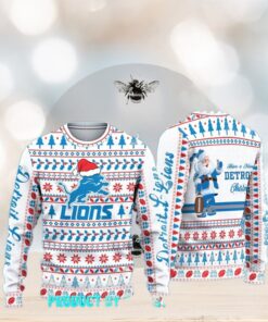 Detroit Lions NFL Merry Christmas 2024 Ugly Sweater