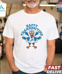 Detroit Lions Turkey Happy Thanksgiving T Shirt
