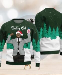 Diddy Oil Mens Chirstmas Gifts 2024 Xmas For Family And Friends Ugly Sweater