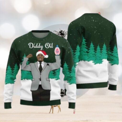 Diddy Oil Mens Chirstmas Gifts 2024 Xmas For Family And Friends Ugly Sweater
